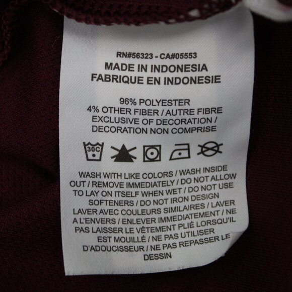 Nike Central Michigan Polo Shirt Men Small Red CMU Dri-Fit Short Sleeve Pullover - Picture 8 of 11